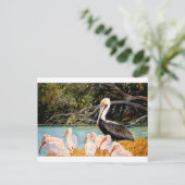 Vögel einer Feder Postkarte (Stehend Vorderseite)