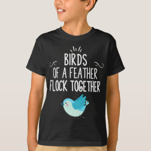 Vögel einer Feder zusammen T-Shirt