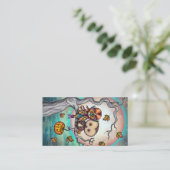 Vögel einer Niedlichen Halloween-Kunst Visitenkarte (Stehend Vorderseite)