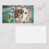 Vögel einer Niedlichen Halloween-Kunst Visitenkarte (Vorne/Hinten)