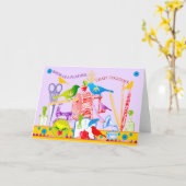 Vögel eines Feather Craft Together Karte 2 (Gelbe Blume)