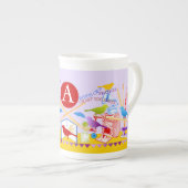 Vögel eines Feather Craft Together Knochen China T Porzellantasse (Vorderseite Rechts)