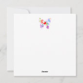 Vögel eines Feather Craft zusammen flache Karte (Rückseite)