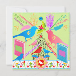 Vögel eines Feather Craft zusammen flache Karte 2