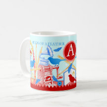 Vögel eines Feather Craft Zusammen Tasse Aqua