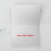 Vögel eines Feather Flock - Gruß Karte (Innenseite)