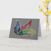 Vögel eines Feather Flock - Gruß Karte (Gelbe Blume)