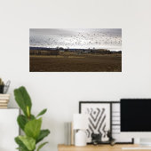 Vögel eines Feather Flock - Kunstdruck Poster (Heimbüro)