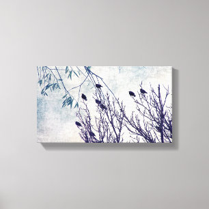 Vögel eines Feather Flock Leinwanddruck