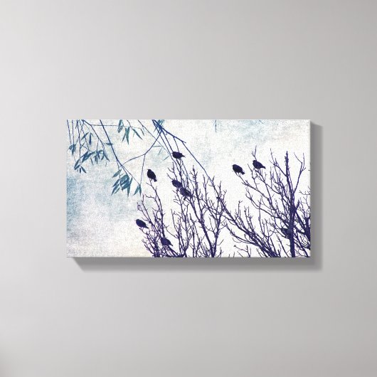 Vögel eines Feather Flock Leinwanddruck (Vorderseite)