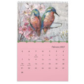 Vögel eines Feather-Kalenders 2024 Kalender (Feb 2027)