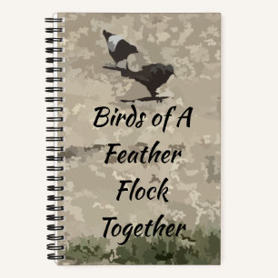 Vögel eines Feather-Notebooks Notizblock
