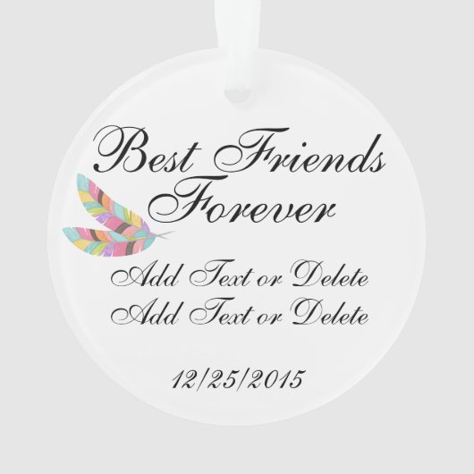 Vögel eines Feather-Ornaments Ornament (Rückseite)