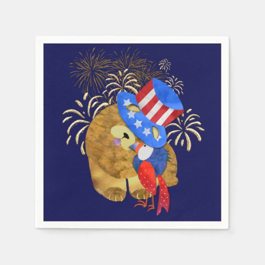 VÖGEL EINES FEATHER - PAPIERNAPKINE SERVIETTE (Vorderseite)