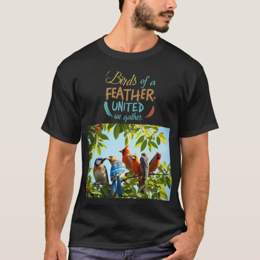 Vögel eines Feather T - Shirt Design. (Vorderseite)