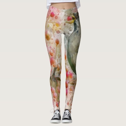 Vögel essen Berries, Leggings (Vorderseite)