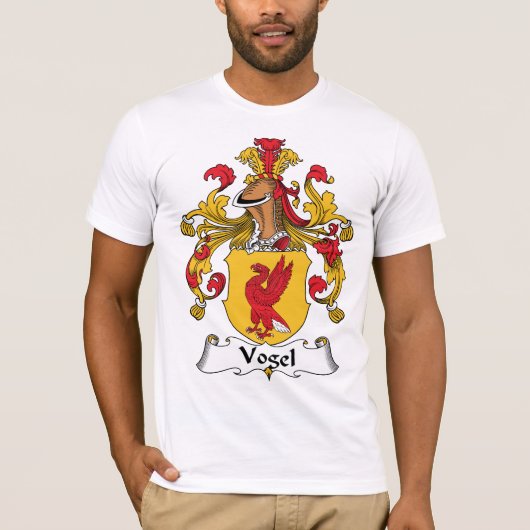 Vogel Familienwappen T-Shirt (Vorderseite)