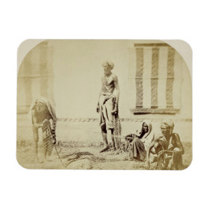 Vogel-Fänger, niedrige Kasten-Hindus in Delhi, 19 Magnet
