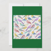 Vögel Farbe Einladung (Vorderseite)