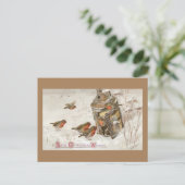 Vögel finden Schutz in Lantern Weihnachten (Stehend Vorderseite)