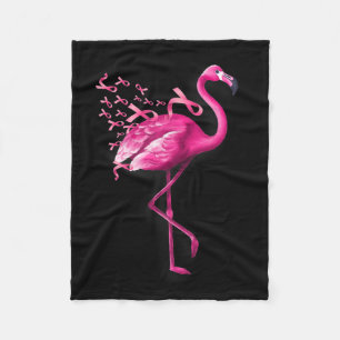 Vogel Flamingo Brustkrebs-Bewusstsein Fleecedecke