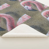 Vogel-Flamingo-Rosa versieht des Sherpadecke (3/4)