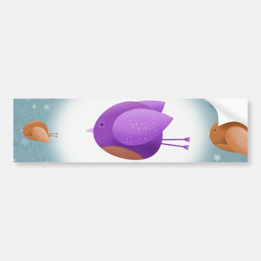 Vogel-Fliegen Autoaufkleber (Vorne)