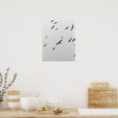 Vögel fliegen poster (Küche)