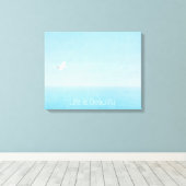 Vogel fliegen über den Ozean in Hawaii Inspiration Leinwanddruck (Insitu (Holzboden))