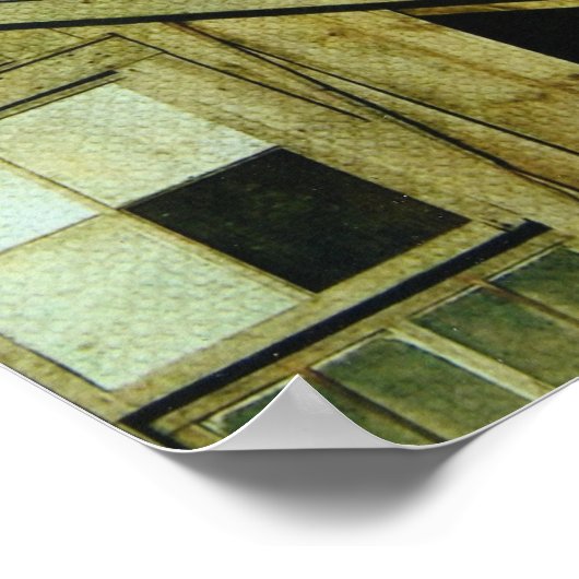 Vögel fliegen über poster (Ecke)