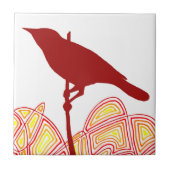 Vogel Fliese (Vorderseite)