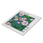 Vogel & Floral, Vers von 1 Korinthians 16:14 Fliese (Seite)