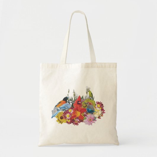 Vogel-/flowerd-Gemischtasche Tragetasche (Vorne)