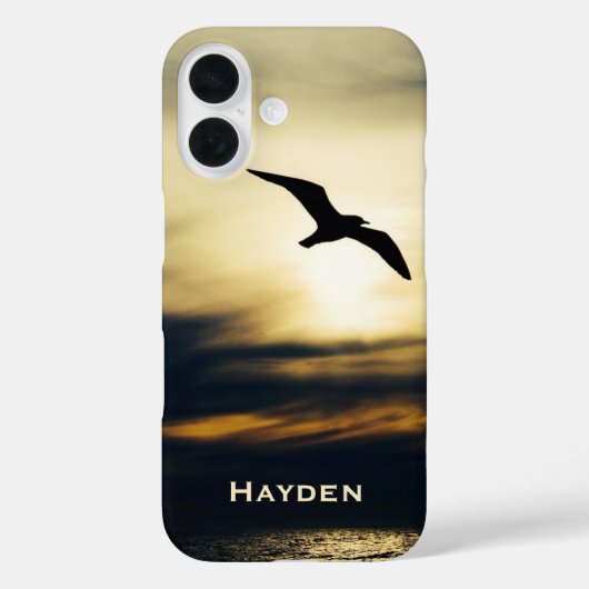Vogel Flying Silhouette Sunset Personalisiert Case-Mate iPhone Hülle (Rückseite)