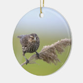 Vogel-Foto-Ornament Keramik Ornament (Links)