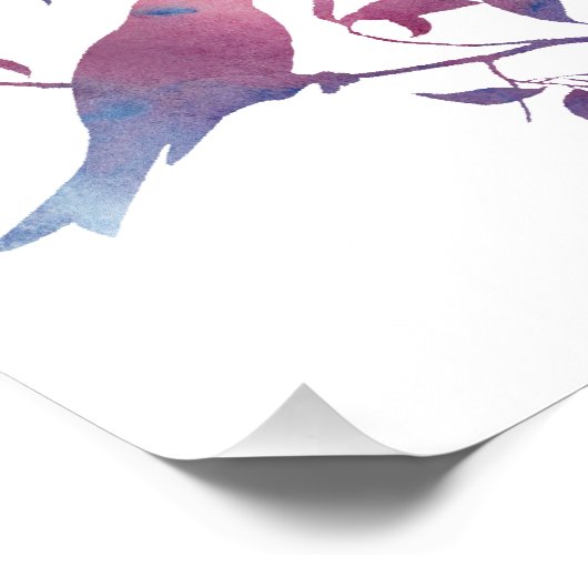 Vögel Fotodruck (Ecke)