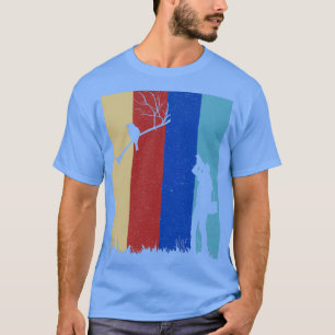 Vogel Fotograf Vogelbeobachter Kamera Vintage Vöge T-Shirt