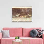 Vögel fressen Nüsse Leinwanddruck (Insitu (Wohnzimmer))