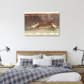 Vögel fressen Nüsse Leinwanddruck (Insitu (Schlafzimmer))