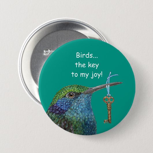 Vögel/Freudeknopf Button (Vorne & Hinten)