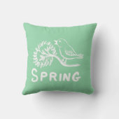 Vogel,Frühling Kissen (Rückseite)
