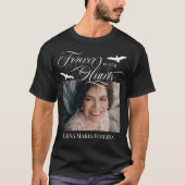 Vogel für immer in unserem Herzen Foto T-Shirt (Vorderseite)