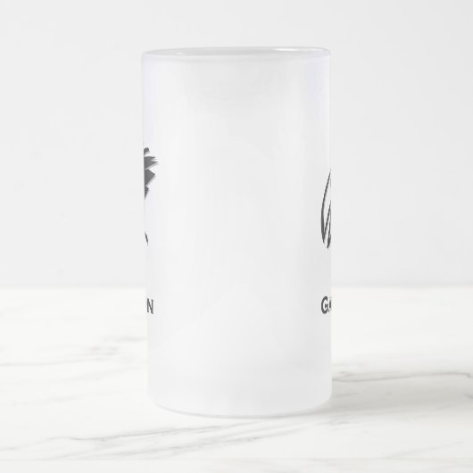 Vogel Game On Mattglas Bierglas (Mittel)