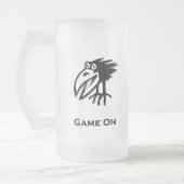 Vogel Game On Mattglas Bierglas (Links)