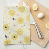 Vogel-Garten Handtuch (Viertel Falte)