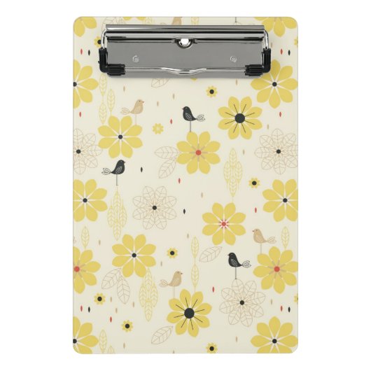 Vogel-Garten Mini Klemmbrett (Vorderseite)