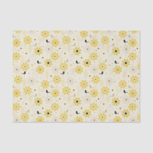 Vogel-Garten Seidenpapier (Vorderseite)