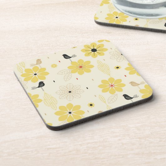 Vogel-Garten Untersetzer (Linke Seite)