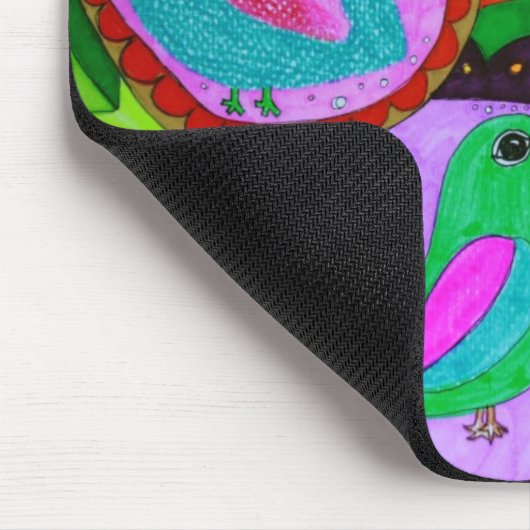 Vogel-gerade-wanna-sein-frei… Mousepad (Ecke)
