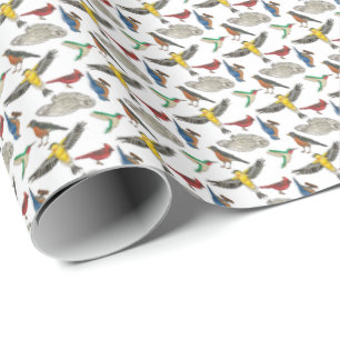 Vögel! Geschenkpapier